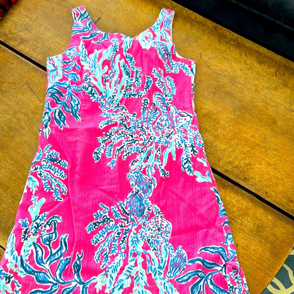 Lilly Pulitzer shift dress with starfish zipper